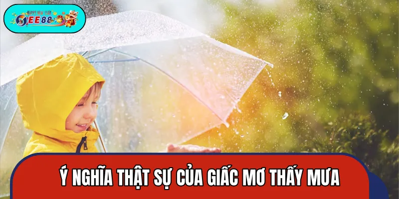 Ý nghĩa tâm linh liên quan đến giấc mưa thấy mưa